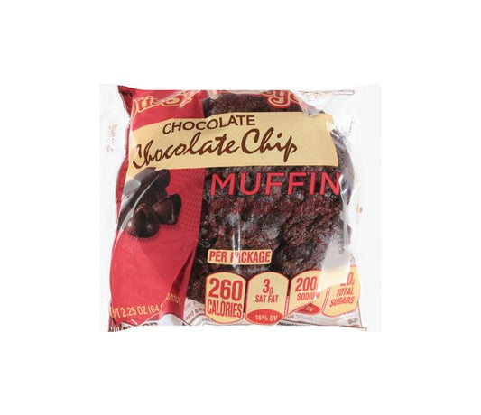 Otis Spunkmeyer Chocolate Chocolate Chip Muffin – 2.25 oz Individually Wrapped
